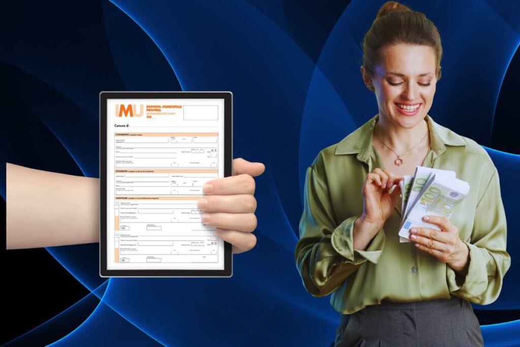 imu tablet ragazza che conta i soldi