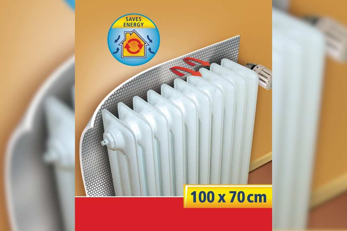 termosifone con pannello termoriflettente 