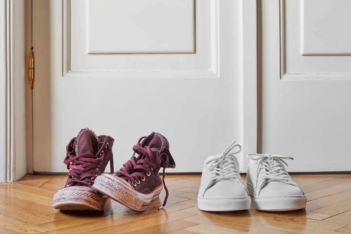 Porti scarpe casa disgustoso