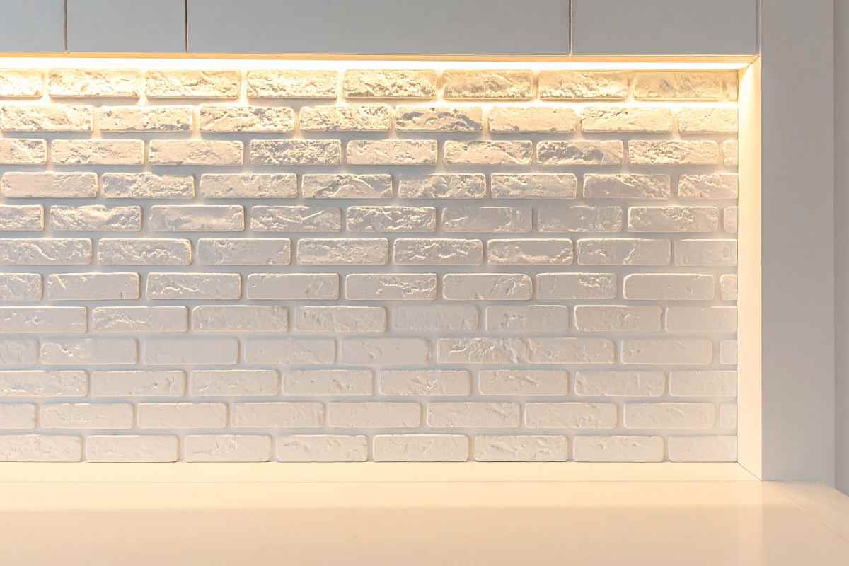 muretto con luci led