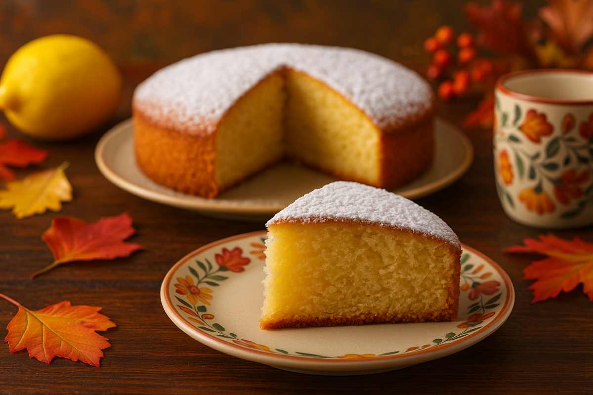 torta al limone e fetta