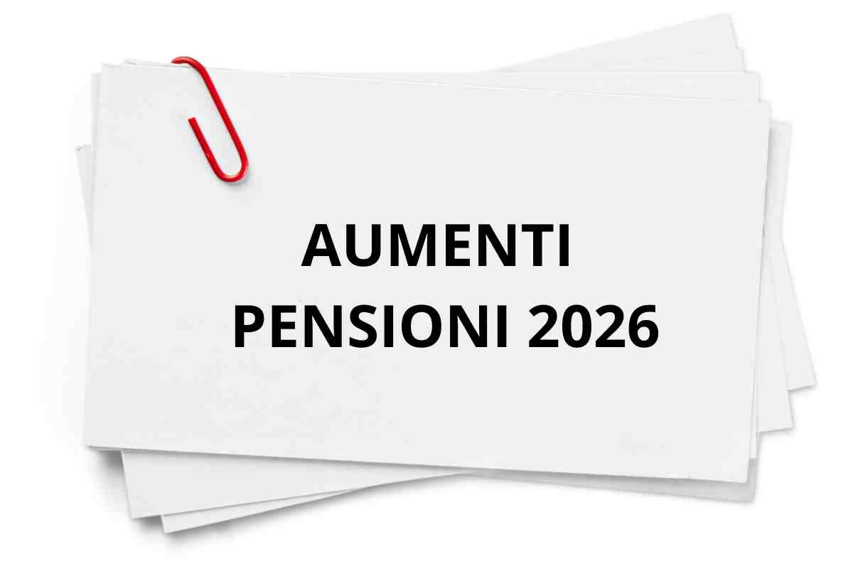 Aumenti pensioni nuovi importi nel 2026