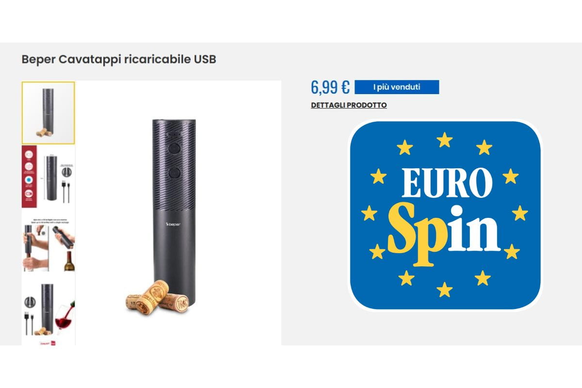 screen sito eurospin cavatappi Beper