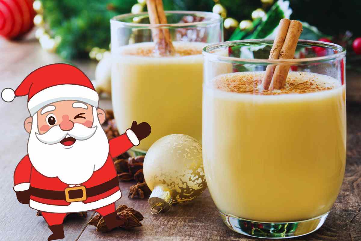 bicchieri zabaione grafica babbo natale