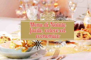 tavola natalizia grafica e scritta