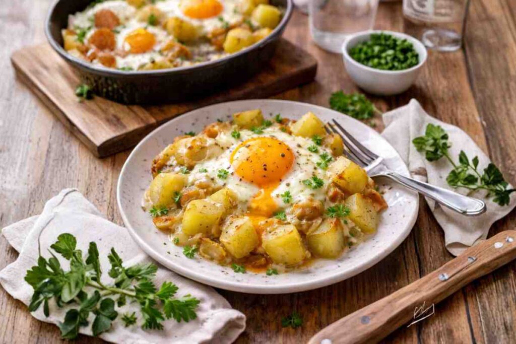 porzione uova e patate