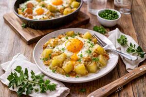 porzione uova e patate