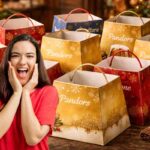 scatole pandoro panettone donna stupita