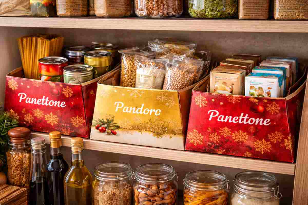 scatole organizer dispensa