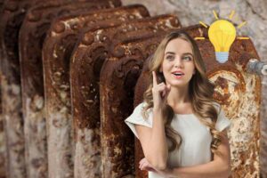 termosifone ruggine donna idea